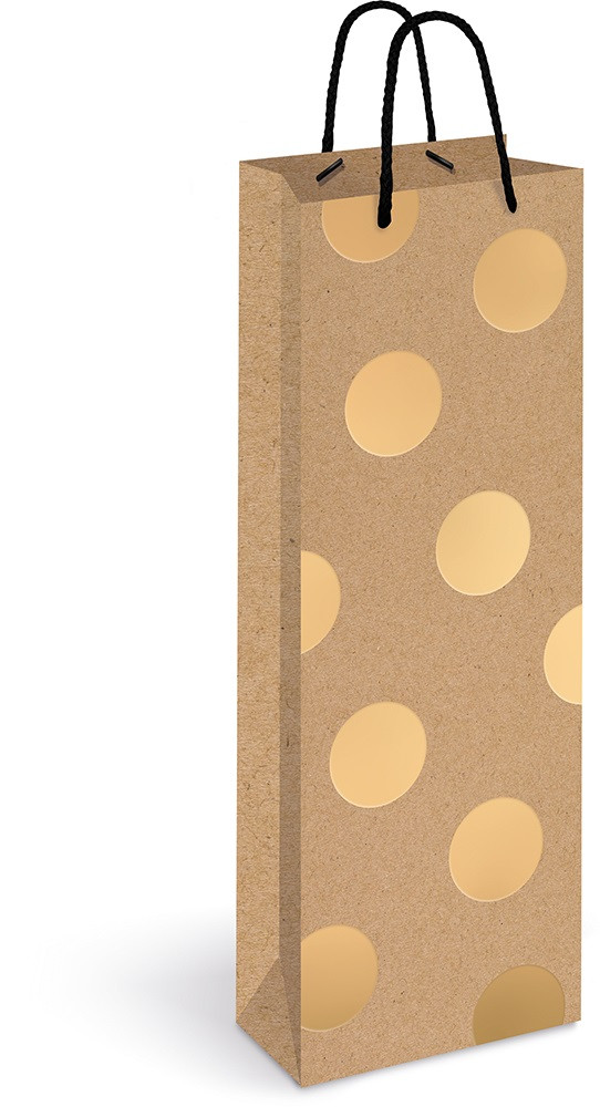 Torebka na butelkę Kraft Gold 150g  Interdruk